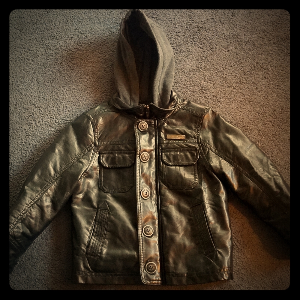 English Laundry Leather Coat